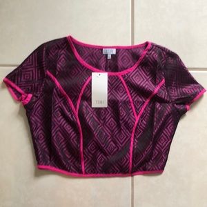 NWT Tobi Cropped Blouse